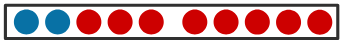Zehner-Punktstreifen 2+8