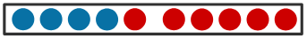 Zehner-Punktstreifen 4+6